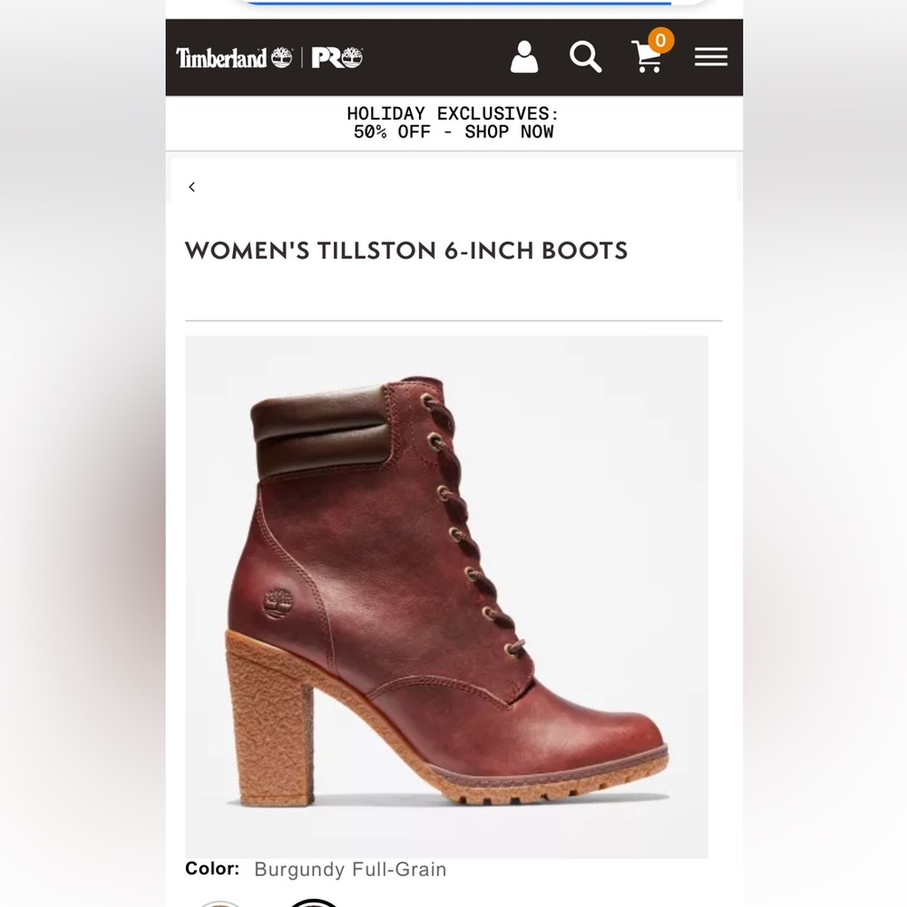 timberland womans cambdale boots with heels size 7